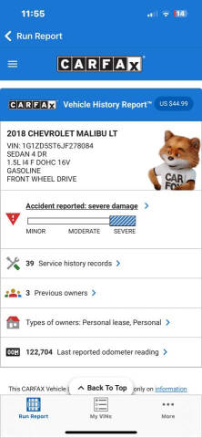 2018 Chevrolet Malibu LT