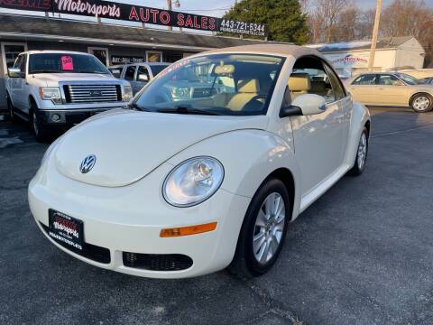 2010 Volkswagen New Beetle Convertible for sale at Prime Motorsports LLC in Pasadena MD