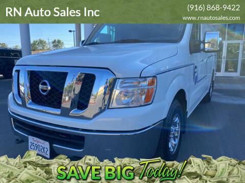 2017 Nissan NV for sale at RN Auto Sales Inc in Sacramento CA