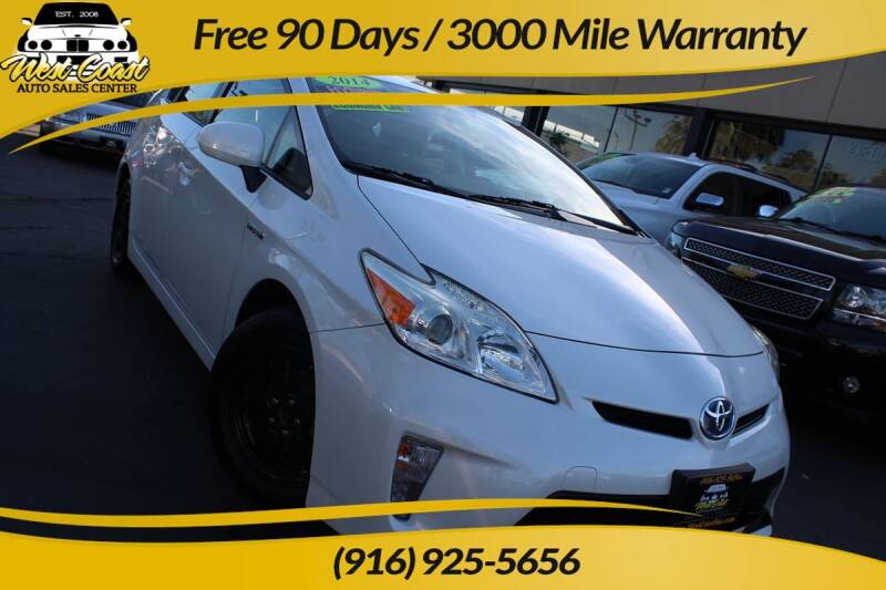 2014 Toyota Prius for sale at West Coast Auto Sales Center in Sacramento CA