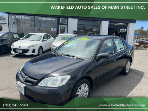2004 Honda Civic for sale at Wakefield Auto Sales of Main Street Inc. in Wakefield MA