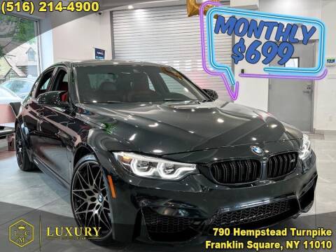 2018 BMW M3 for sale at LUXURY MOTOR CLUB in Franklin Square NY
