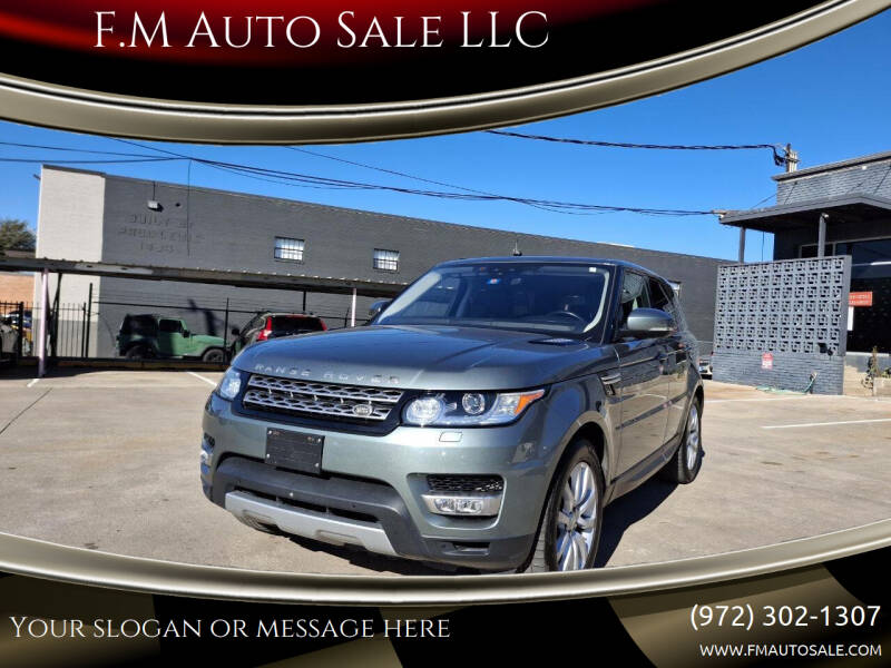 2017 Land Rover Range Rover Sport for sale at F.M Auto Sale LLC in Dallas TX