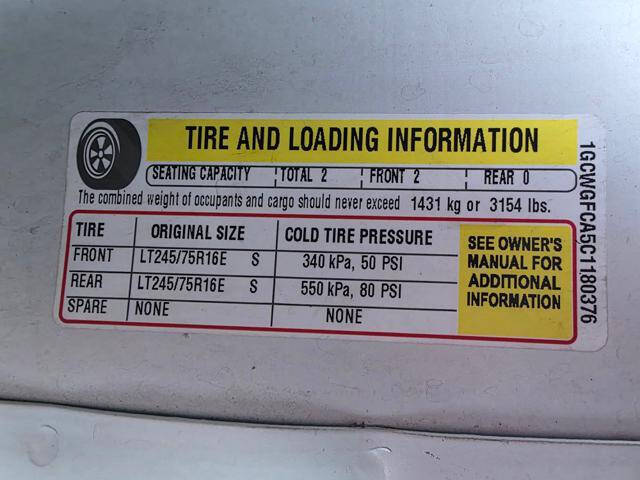 2012 Chevrolet Express 2500