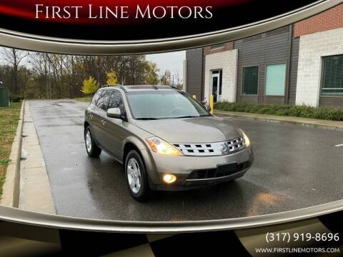 2004 Nissan Murano for sale at First Line Motors in Brownsburg IN
