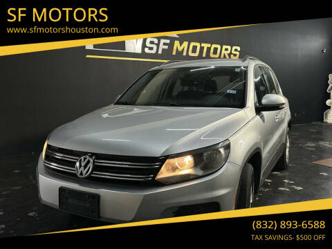 2015 Volkswagen Tiguan for sale at SF MOTORS in Houston TX