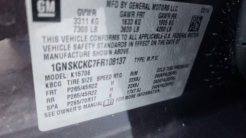 2015 Chevrolet Tahoe LTZ