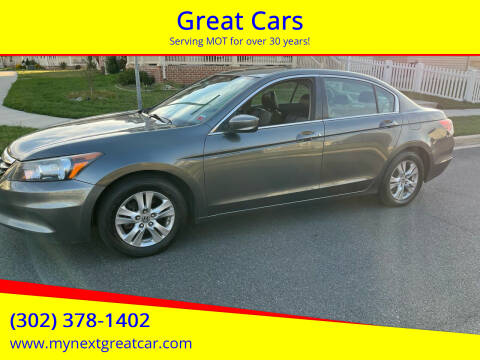 2011 Honda Accord for sale at Great Cars in Middletown DE