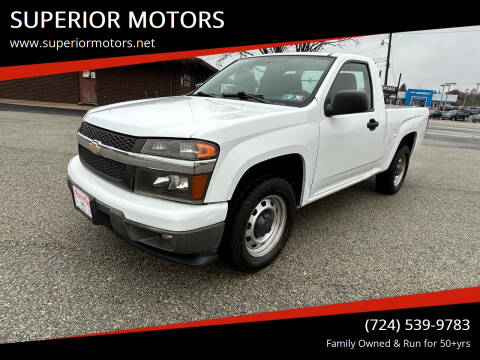 2012 Chevrolet Colorado for sale at SUPERIOR MOTORS in Latrobe PA