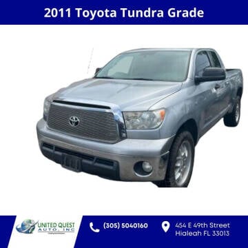 2011 Toyota Tundra for sale at United Quest Auto Inc in Hialeah FL