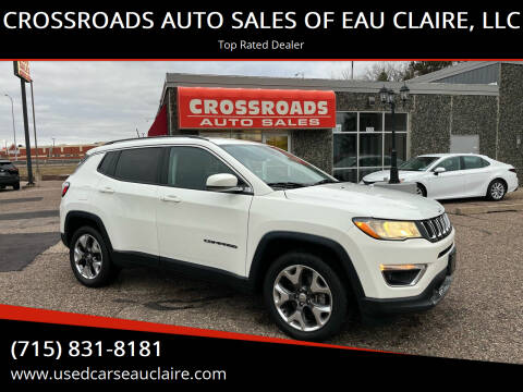 2021 Jeep Compass for sale at CROSSROADS AUTO SALES OF EAU CLAIRE, LLC in Eau Claire WI