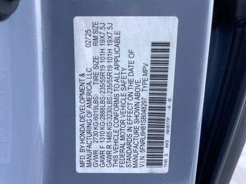 2025 Honda Odyssey Touring