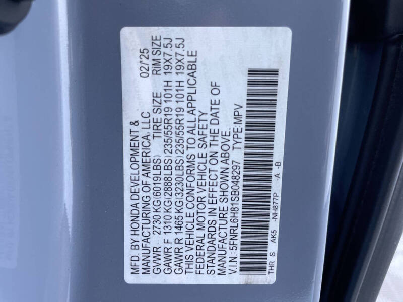 2025 Honda Odyssey Touring