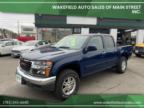 2012 GMC Canyon for sale at Wakefield Auto Sales of Main Street Inc. in Wakefield MA