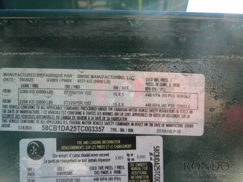 2026 BWISE Dump DTR610LP-10-D