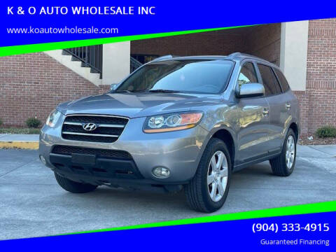 2008 Hyundai Santa Fe for sale at K & O AUTO WHOLESALE INC in Jacksonville FL