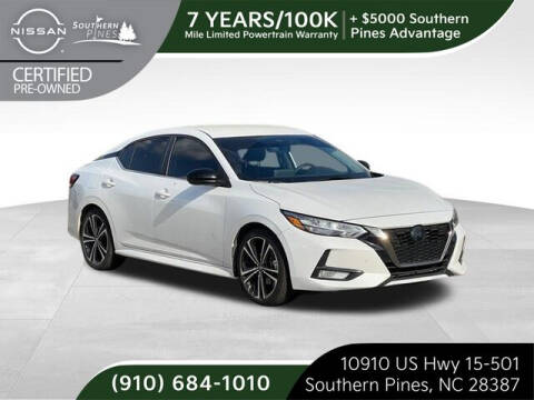 2021 Nissan Sentra for sale at PHIL SMITH AUTOMOTIVE GROUP - Pinehurst Nissan Kia in Southern Pines NC