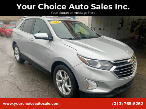 2018 Chevrolet Equinox for sale at Your Choice Auto Sales Inc. in Dearborn MI