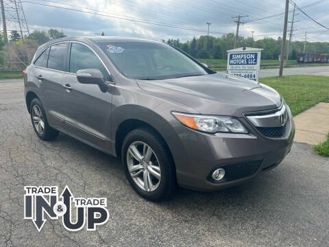 2013 Acura RDX for sale at SIMPSON MOTORS in Youngstown OH