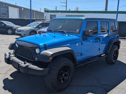2016 Jeep Wrangler Unlimited for sale at New Wave Auto Brokers & Sales in Denver CO