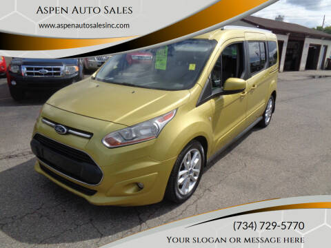 2015 Ford Transit Connect for sale at Aspen Auto Sales in Wayne MI