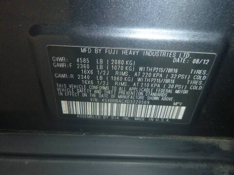 2013 Subaru Outback 2.5i