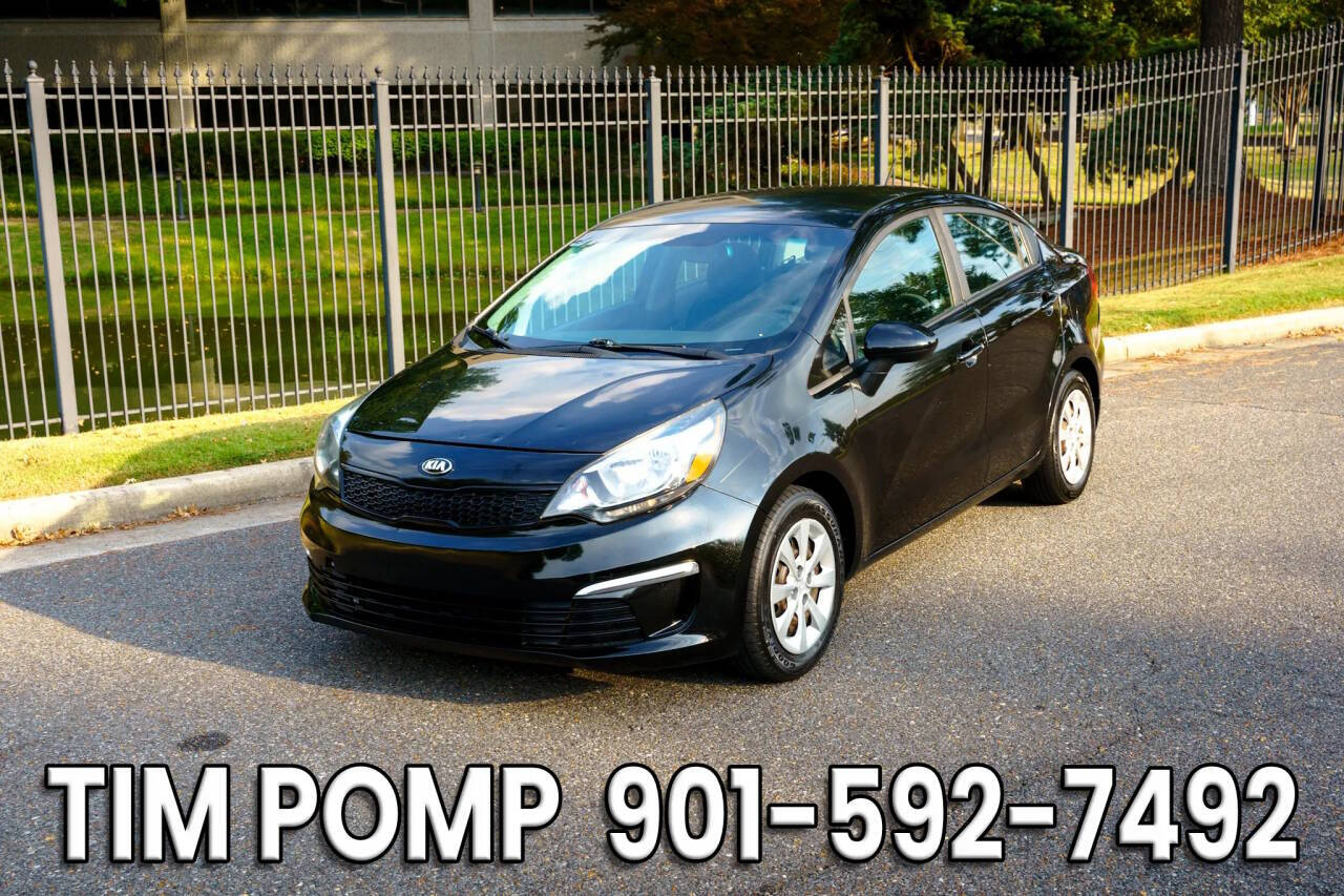 Black 2017 Kia Rio LX LX 4dr Sedan 6A 2