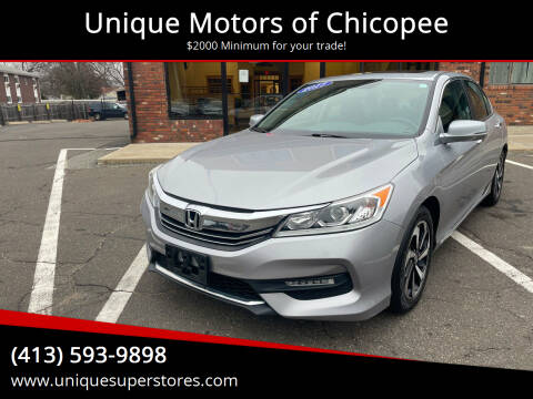 2017 Honda Accord for sale at Unique Motors of Chicopee in Chicopee MA