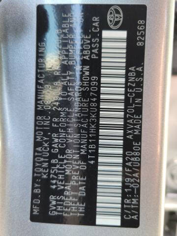 2019 Toyota Camry LE