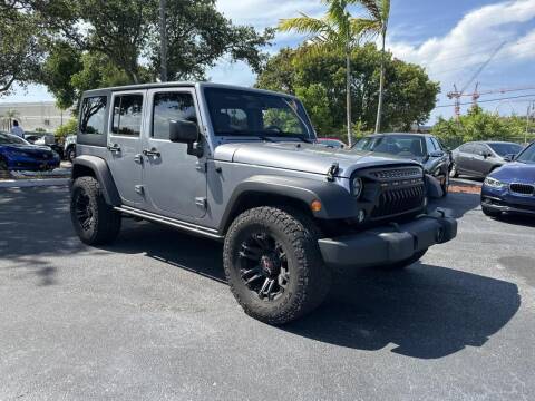2017 Jeep Wrangler Unlimited for sale at SUPRA AUTO SALES in Riviera Beach FL