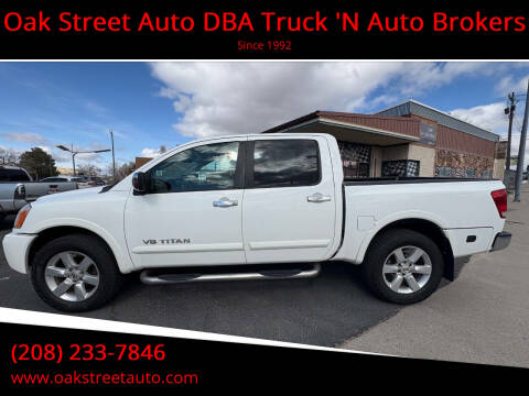 2011 Nissan Titan for sale at Oak Street Auto DBA Truck 'N Auto Brokers in Pocatello ID