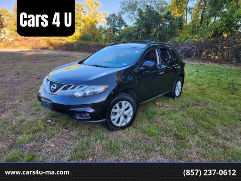 2013 Nissan Murano for sale at Cars 4 U in Haverhill MA