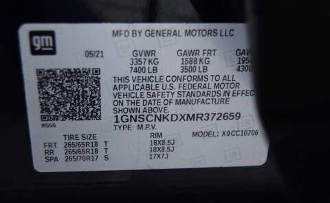 2021 Chevrolet Tahoe LT