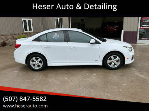 2015 Chevrolet Cruze for sale at Heser Auto & Detailing in Jackson MN