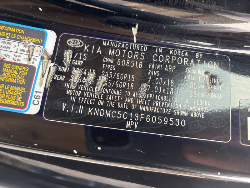 2015 Kia Sedona SX