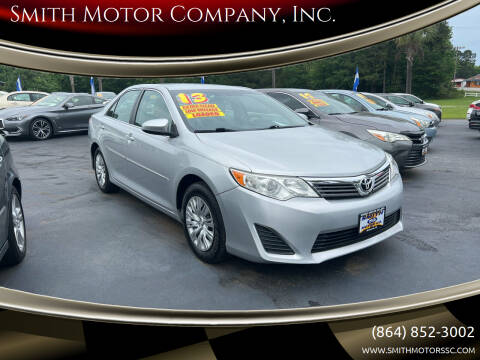 2013 Toyota Camry for sale at Smith Motor Company, Inc. in Mc Cormick SC