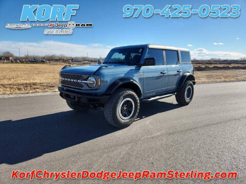 2022 Ford Bronco for sale at Tony Peckham @ Korf Motors in Sterling CO