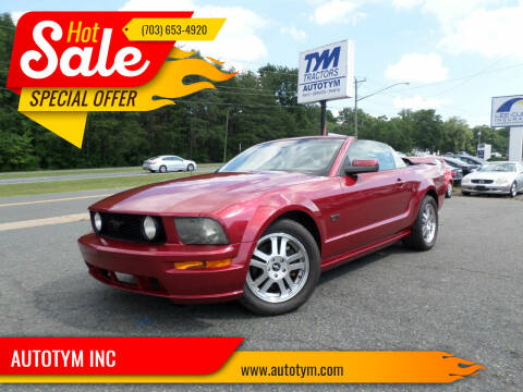2006 Ford Mustang for sale at AUTOTYM INC in Fredericksburg VA