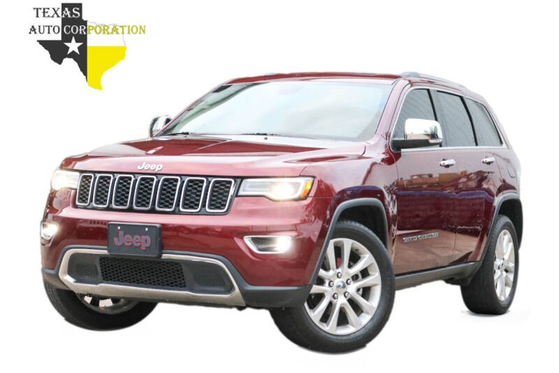 2017 Jeep Grand Cherokee for sale at Texas Auto Corporation in Houston TX