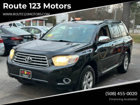 2009 Toyota Highlander for sale at Route 123 Motors in Norton MA