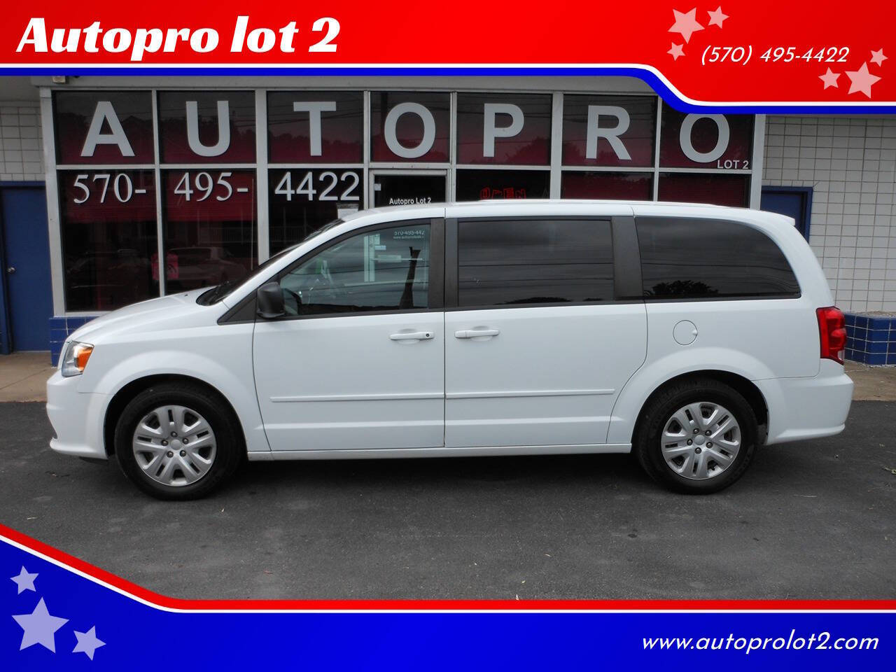 White 2016 Dodge Grand Caravan Minivan Front-Wheel Drive 6-Speed Automatic