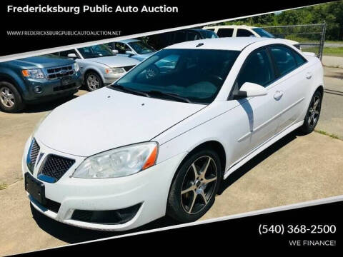 2010 Pontiac G6 for sale at FPAA in Fredericksburg VA