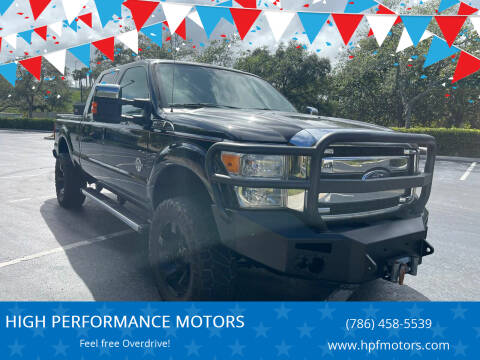 2015 Ford F-350 Super Duty for sale at HIGH PERFORMANCE MOTORS in Hollywood FL