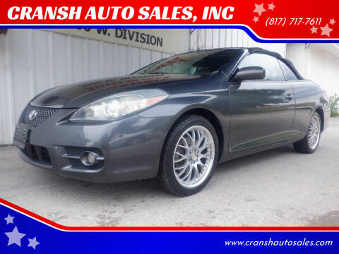 2007 Toyota Camry Solara for sale at CRANSH AUTO SALES, INC in Arlington TX
