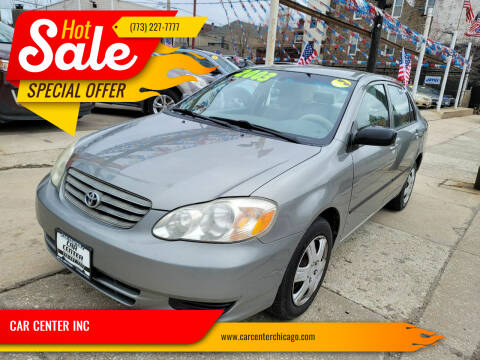 2003 Toyota Corolla for sale at CAR CENTER INC - Car Center Chicago in Chicago IL