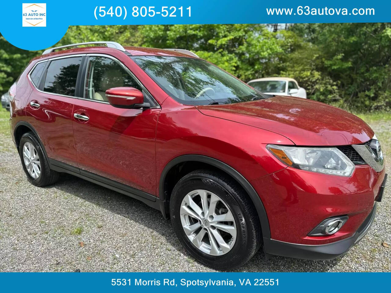 2015 Nissan Rogue for sale at 63 Auto Inc in Spotsylvania, VA