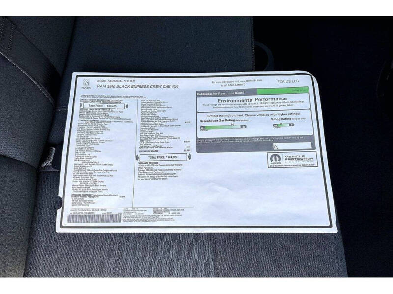 2026 RAM 2500 Black Express