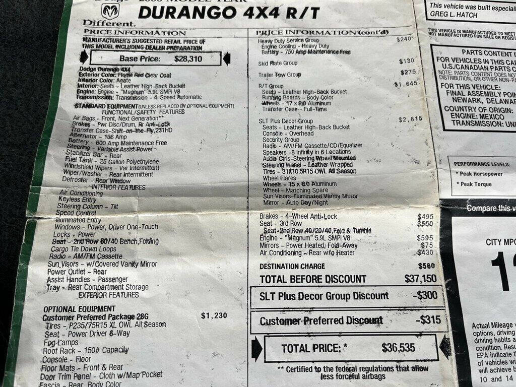 2000 Dodge Durango 65