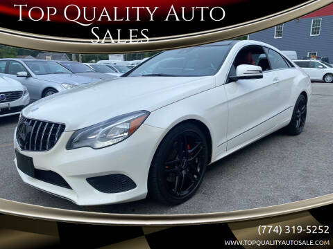 2014 Mercedes-Benz E-Class for sale at Top Quality Auto Sales in Westport MA