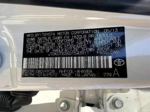 2013 Toyota Prius c One